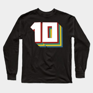 Number 10 Long Sleeve T-Shirt